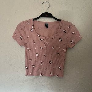 wild fable | Pink Floral Top